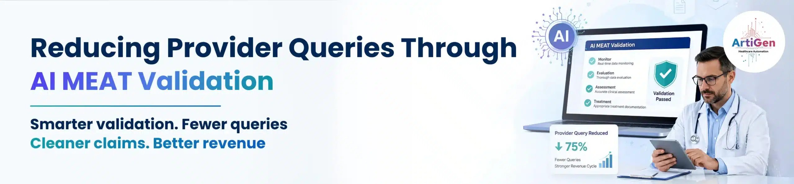 Reducing Provider Queries Through AI MEAT Validation
