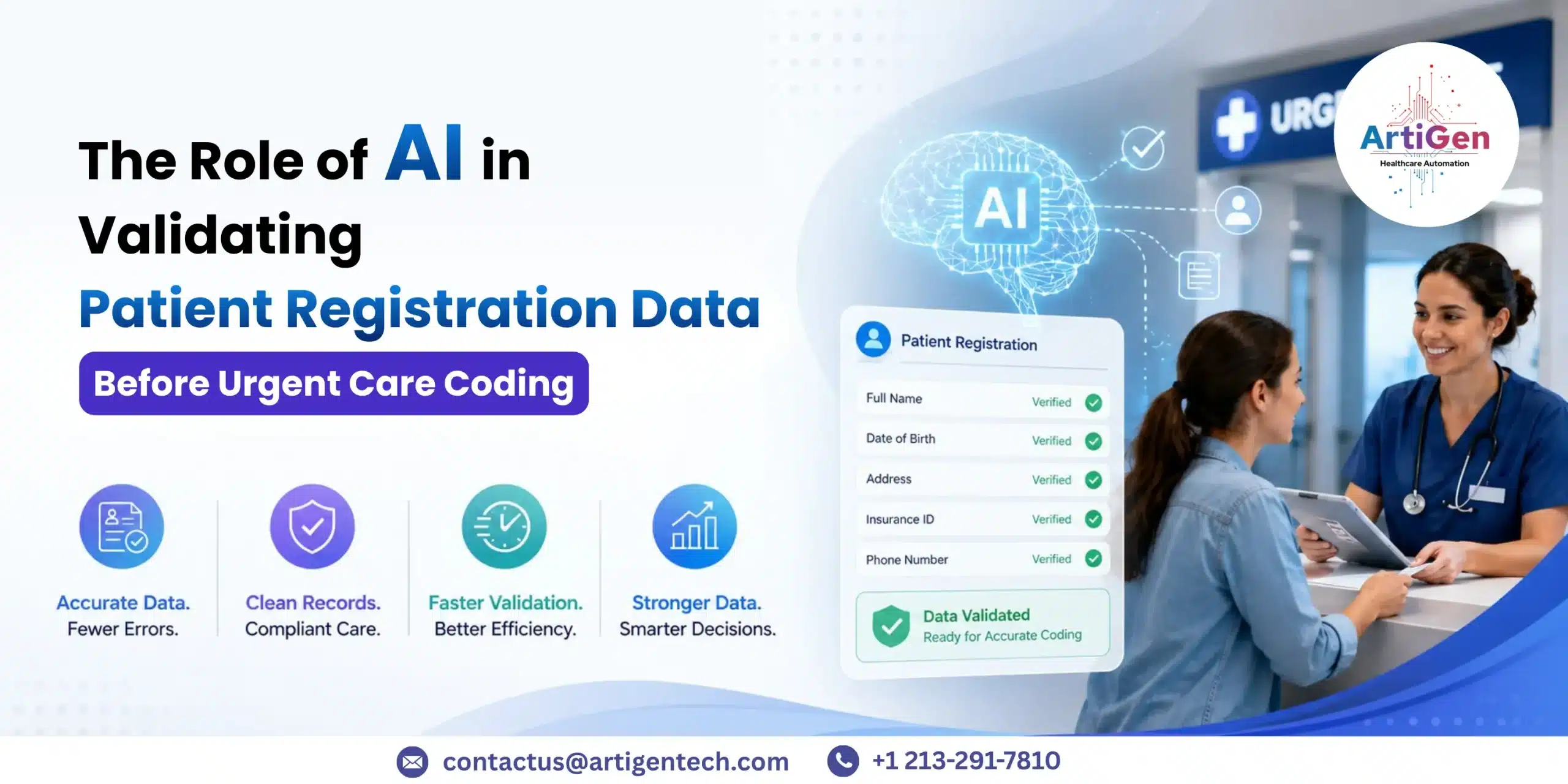 How AI Validates Patient Registration Data before Urgent Care Coding