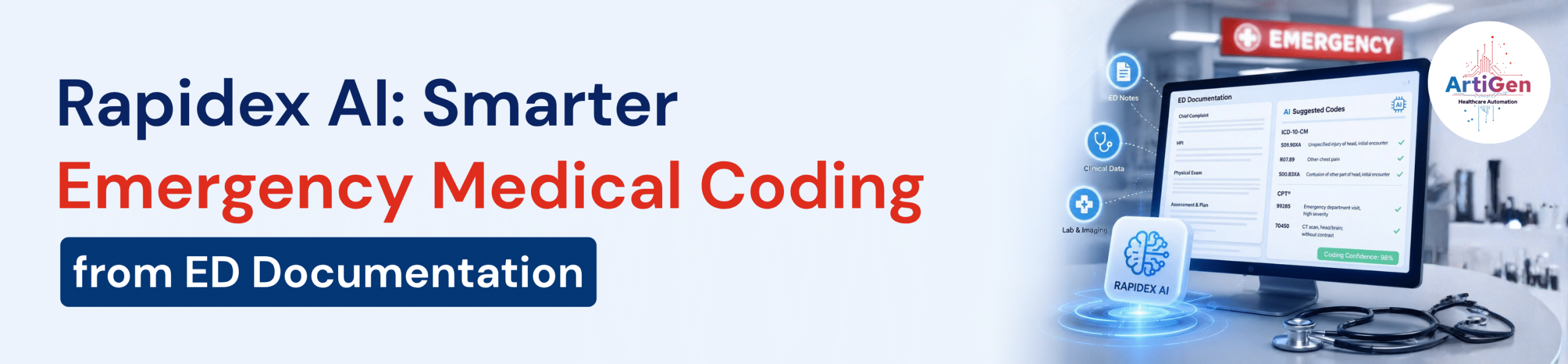 Rapidex AI Smarter Emergency Medical Coding from ED Documentation
