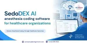 SedoDEX AI anesthesia coding software for healthcare organizations
