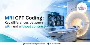 MRI CPT codes for brain MRI with, without, and with and without contrast