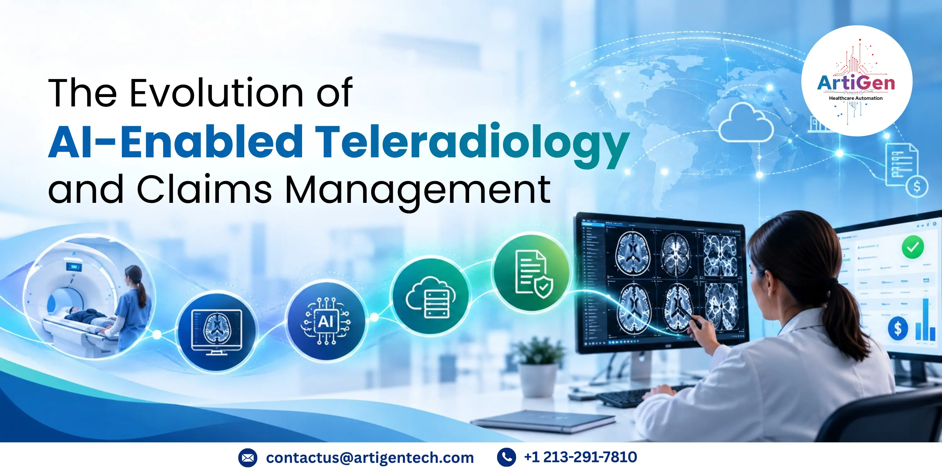 AI in teleradiology for radiology coding billing and claims management