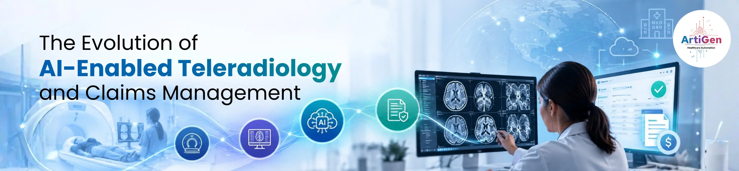 AI in teleradiology for radiology coding billing and claims management